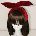 Fabric butterfly knot headband cute rabbit ear headdress headband...