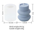 Striped Silicone Candle Mold