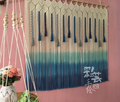Hand-woven curtain tapestry door curtain partition tassel curtain dyeing...
