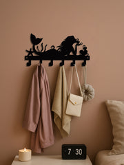 Wall-mounted Single Hanger With Built-in Key Holder,The Decorative Hooks