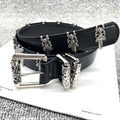 Hollow belt denim belt