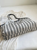 Striped Canvas Tote