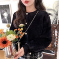 Faux Mink Knit Cardigan for Women