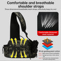 Men's Fishing Backpack: Equipped with bait box