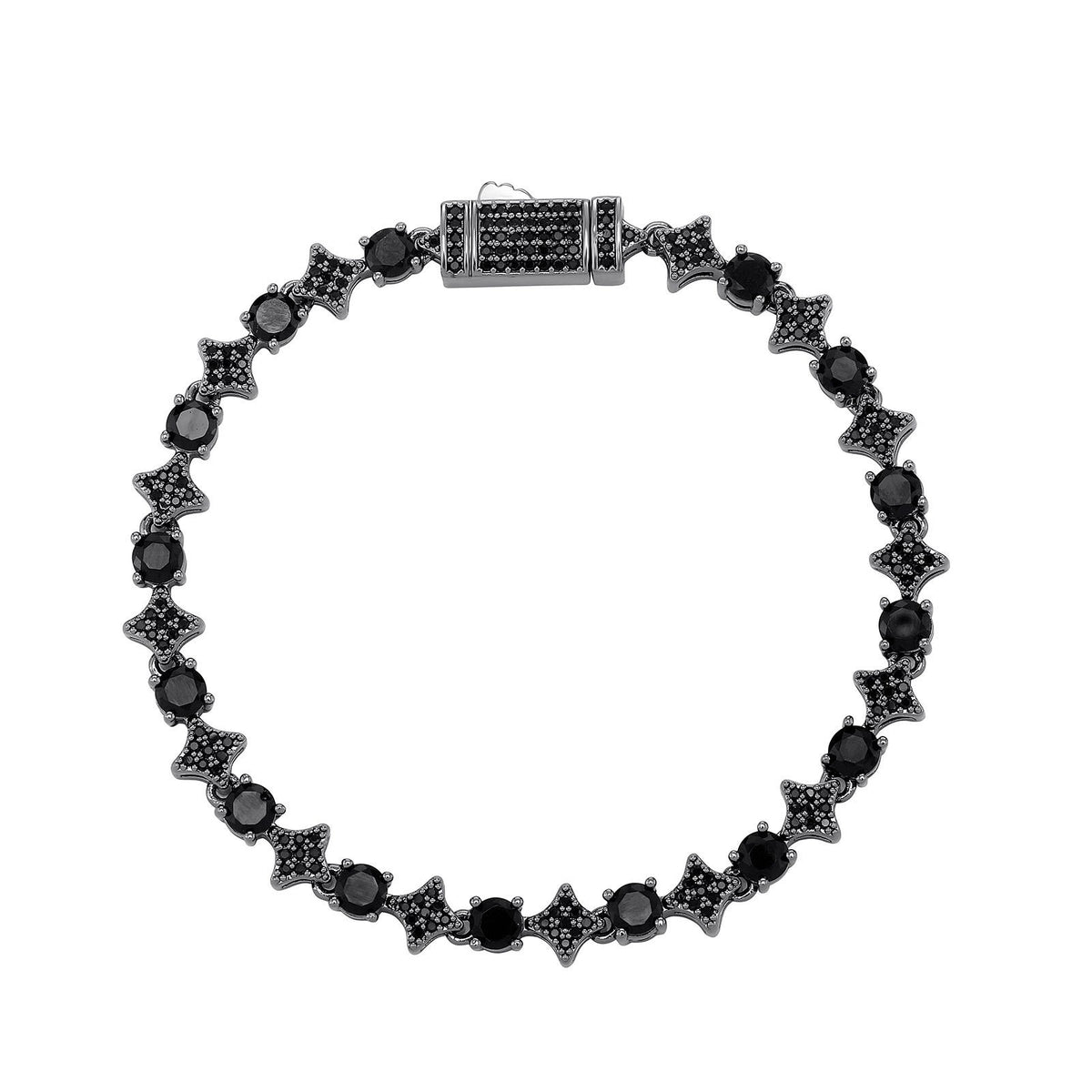 4MM Tennis Chain, 6MM Copper Zirconia Star Hip-hop Necklace, 8MM Starburst Bracelet Anklet, Factory