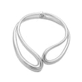 Exaggerated Creative Asymmetric Open Drop Choker Necklace