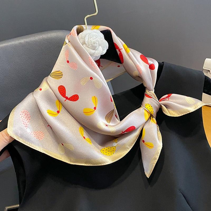 Cashew Fashion Silk Square Scarf Women's Mulberry Silk Scarf Professional Scarf Small Square Scarf Silk Scarf