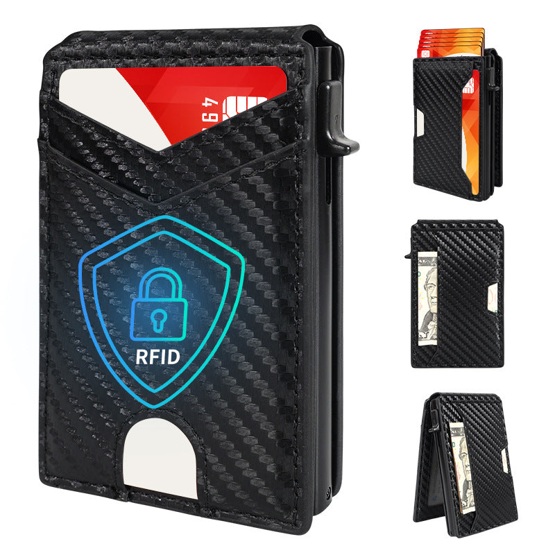 Large capacity multi-slot ID card wallet card holder