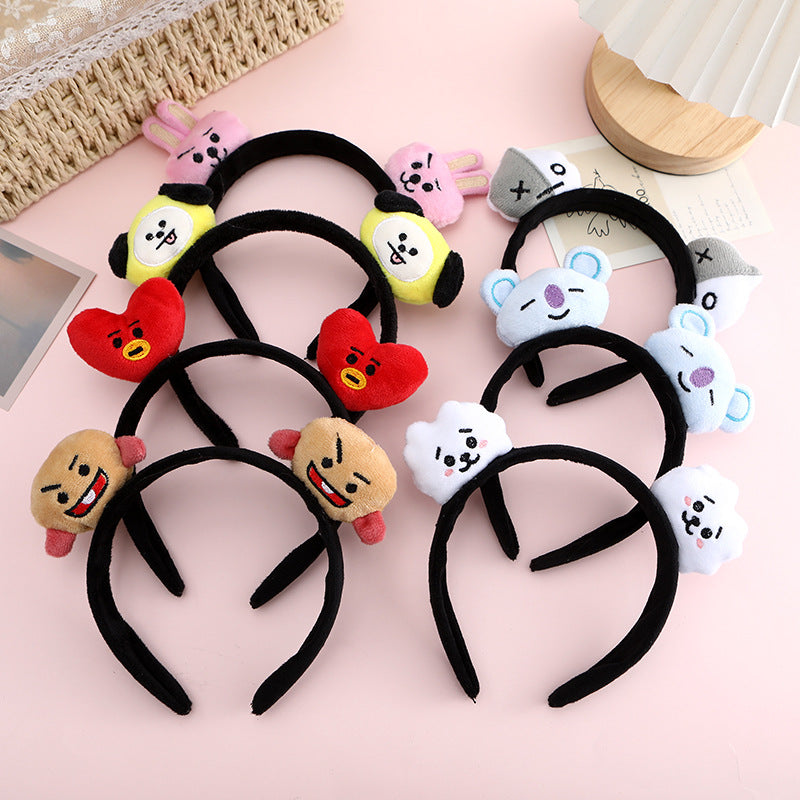 Plush doll headband