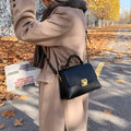 Oxblood Top-Handle Bag