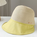 Straw Hat Women's Summer Outdoor Leisure Stitching Sun Hat...