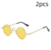 Retro Hip Hop Sunglasses Small Frame Round