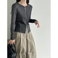 Color-Blocking Stripe Round Neck Long Sleeve Top for Women...