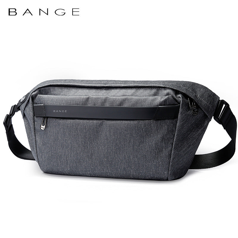 New Men's One Shoulder Messenger Bag Trendy Cool Chest Bag Large Capacity Light Weight Men's Bag Sling Bag