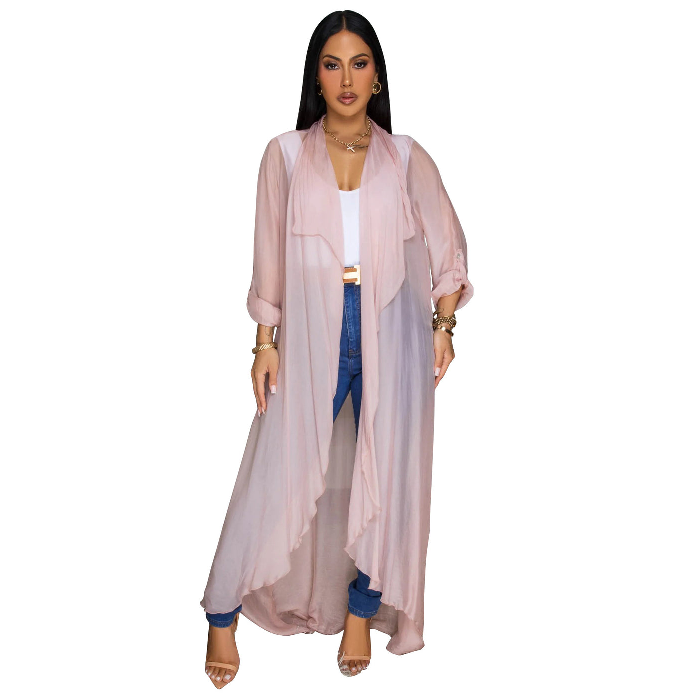 Long cardigan sunscreen jacket