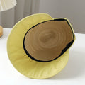 Straw Hat Women's Summer Outdoor Leisure Stitching Sun Hat...