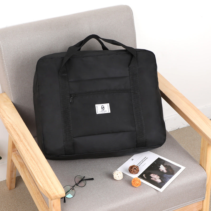 Short distance luggage bag Oxford folding moving portable luggage trolley case handbag travel storage bag