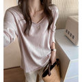 Relaxed long sleeve T-shirt for women