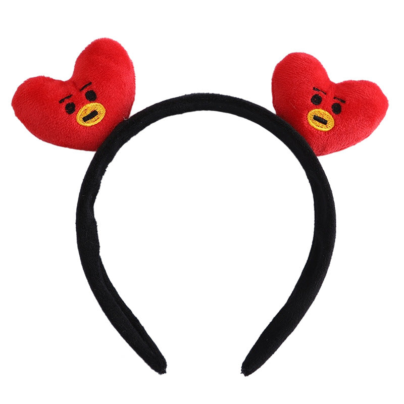 Plush doll headband