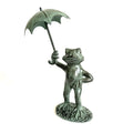 Frog Ornament Resin with Umbrella