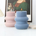 Striped Silicone Candle Mold