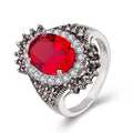 Silver Jewelry Vintage Thai Silver Large Gemstone Ring Ring...