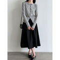Color-Blocking Stripe Round Neck Long Sleeve Top for Women...
