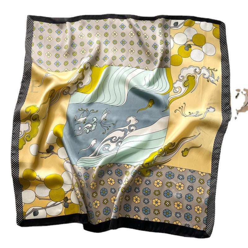 professional square scarf imitation silk scarf