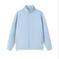 Zipper stand up collar cardigan jacket