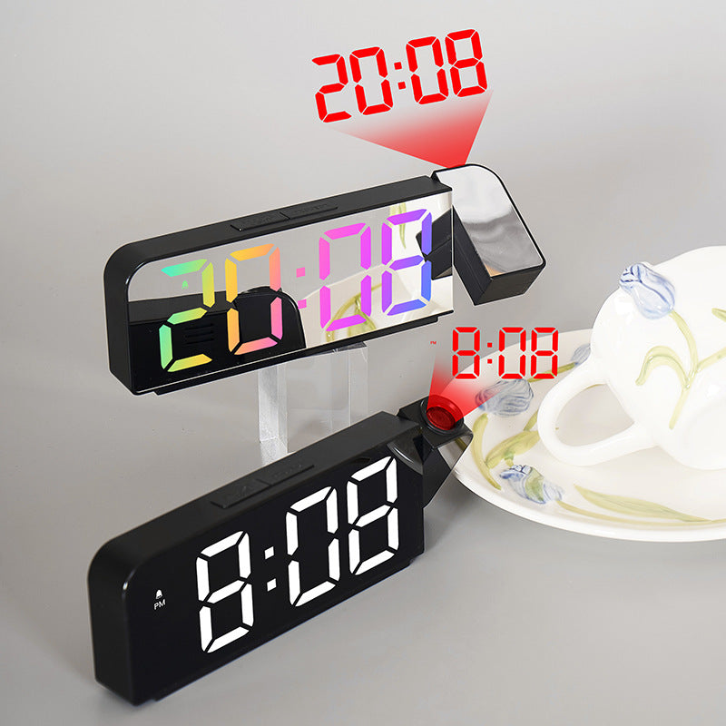 Projection Alarm Clock LED Display Electronic Clock Alarm Clock