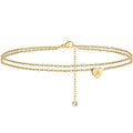 Heart Letter Anklet