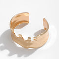Metal style temperament niche versatile bracelet Bracelet irregular opening...