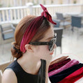 Fabric butterfly knot headband cute rabbit ear headdress headband...
