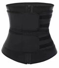 Women's zippered waist shaping clothing belt