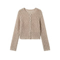 Deer West Circle Knit Wool Cardigan for Women Autumn...