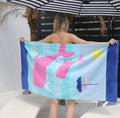 Compact Beach Towel Quick Drying Summer Vocation Yoga Towel...
