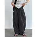 Retro Color-Blocked Checkered Balloon Pants for Women