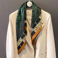 Small Square Scarf Women's Scarf Warm Scarf Leopard Pattern...