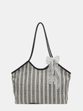 Striped Canvas Tote