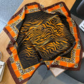Small Square Scarf Women's Scarf Warm Scarf Leopard Pattern...