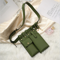 Women Waist Pack Leather Fanny Pack Luxury Women Belt...