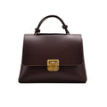 Oxblood Top-Handle Bag