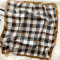 Checkered Scarf  Women's Square Scarf Professional Scarf