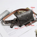 Rivets Waist Pack Luxury Designer Fanny Pack Small Women...