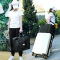 Short distance luggage bag Oxford folding moving portable luggage...