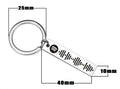 Men Stainless Steel Keyring Jewelry