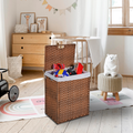 Lidded Rattan Hamper