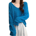 Women's Short V-Neck Knit Top