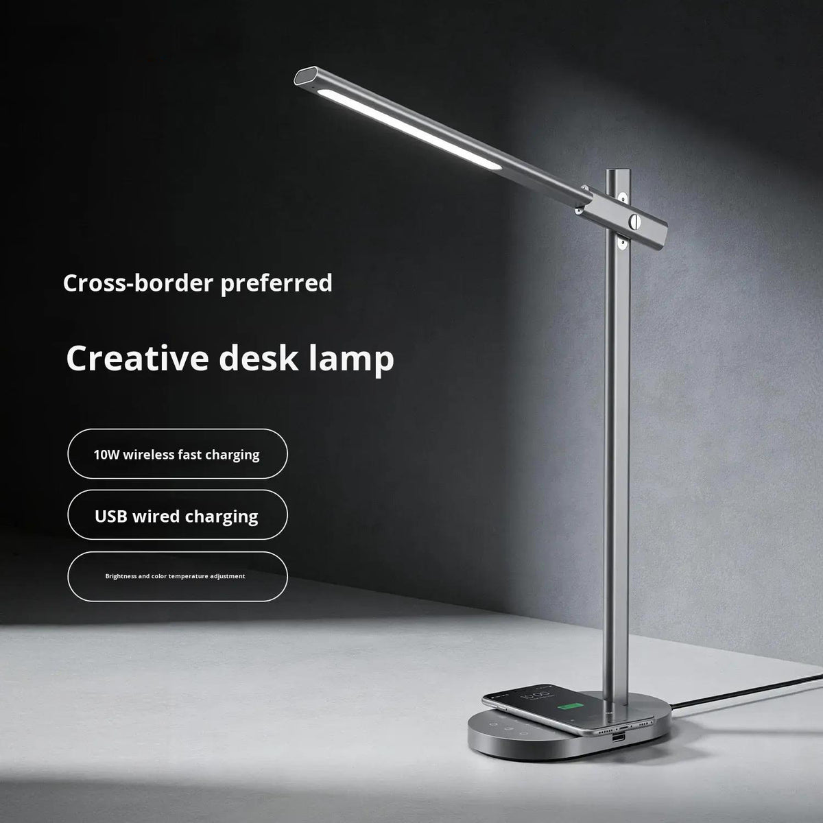 Learning rechargeable desk lamp desktop learning wireless charging desk lamp