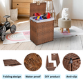 Lidded Rattan Hamper